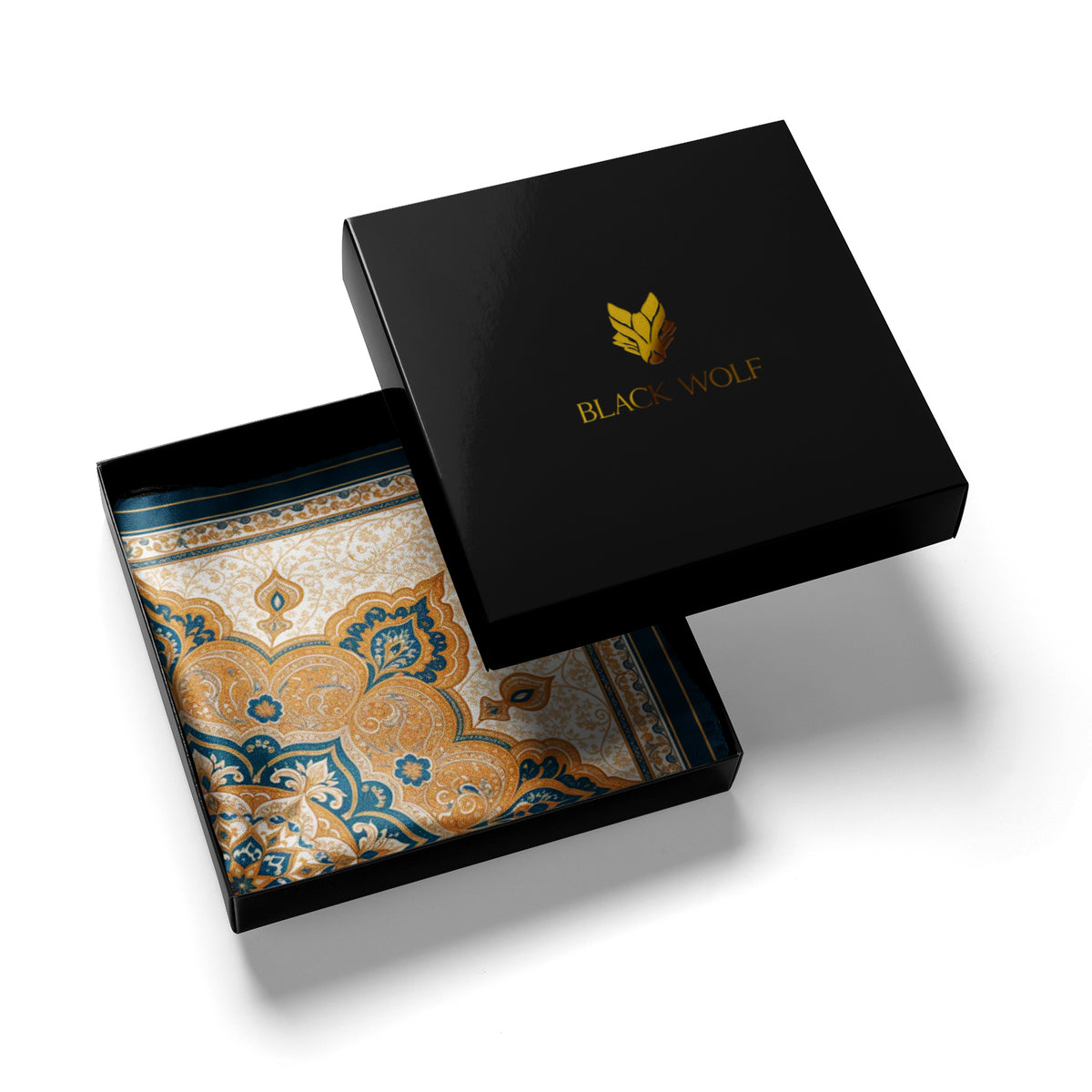 MARRAKESH IVORY SILK POCKET SQUARE