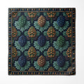 MIDNIGHT BOTANICA SILK POCKET SQUARE