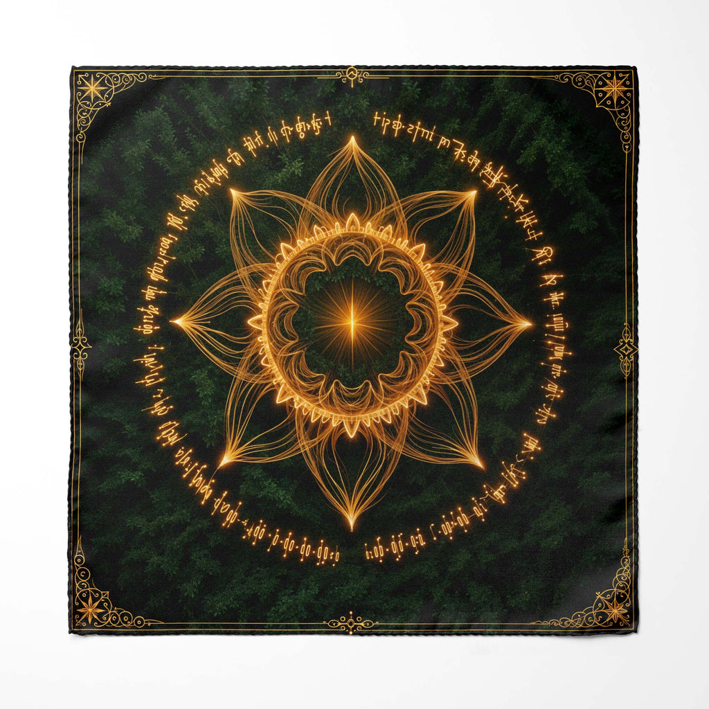 MYSTIC SUN SILK POCKET SQUARE