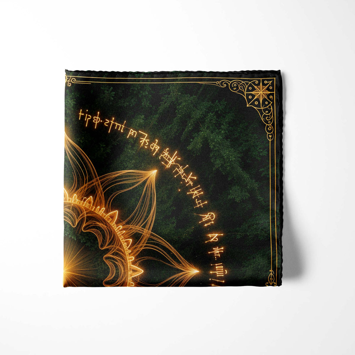 MYSTIC SUN SILK POCKET SQUARE