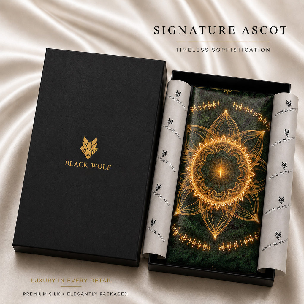 MYSTIC SUN SILK ASCOT – PREMIUM COLLECTION