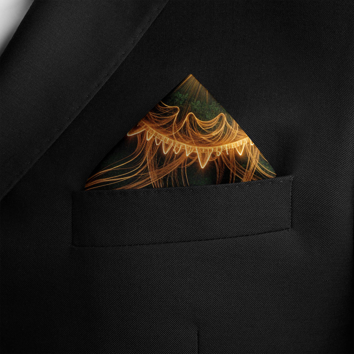 MYSTIC SUN SILK POCKET SQUARE