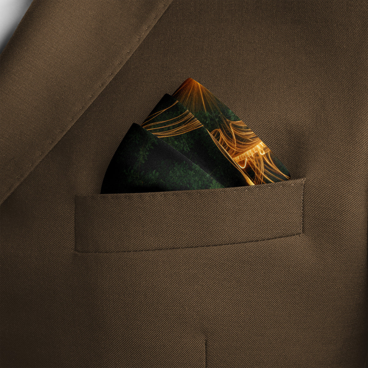 MYSTIC SUN SILK POCKET SQUARE
