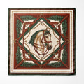 NOBLE SADDLE EMBLEM SILK POCKET SQUARE