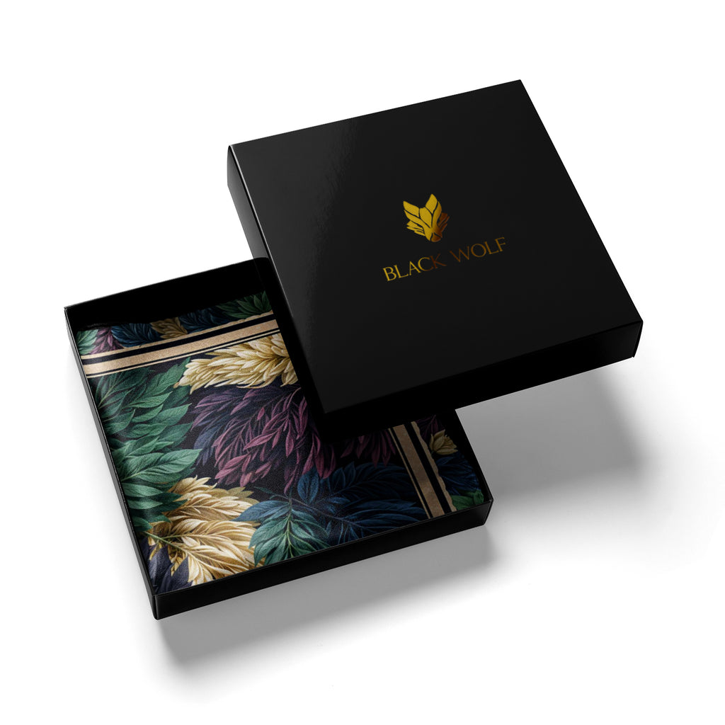 NOCTIS GROVE SILK POCKET SQUARE
