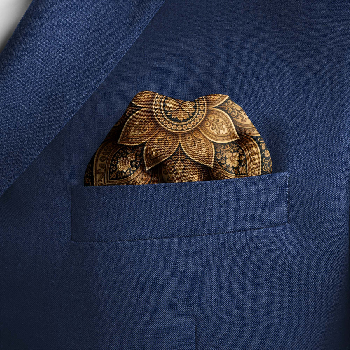 NOIR AURELIA SILK POCKET SQUARE