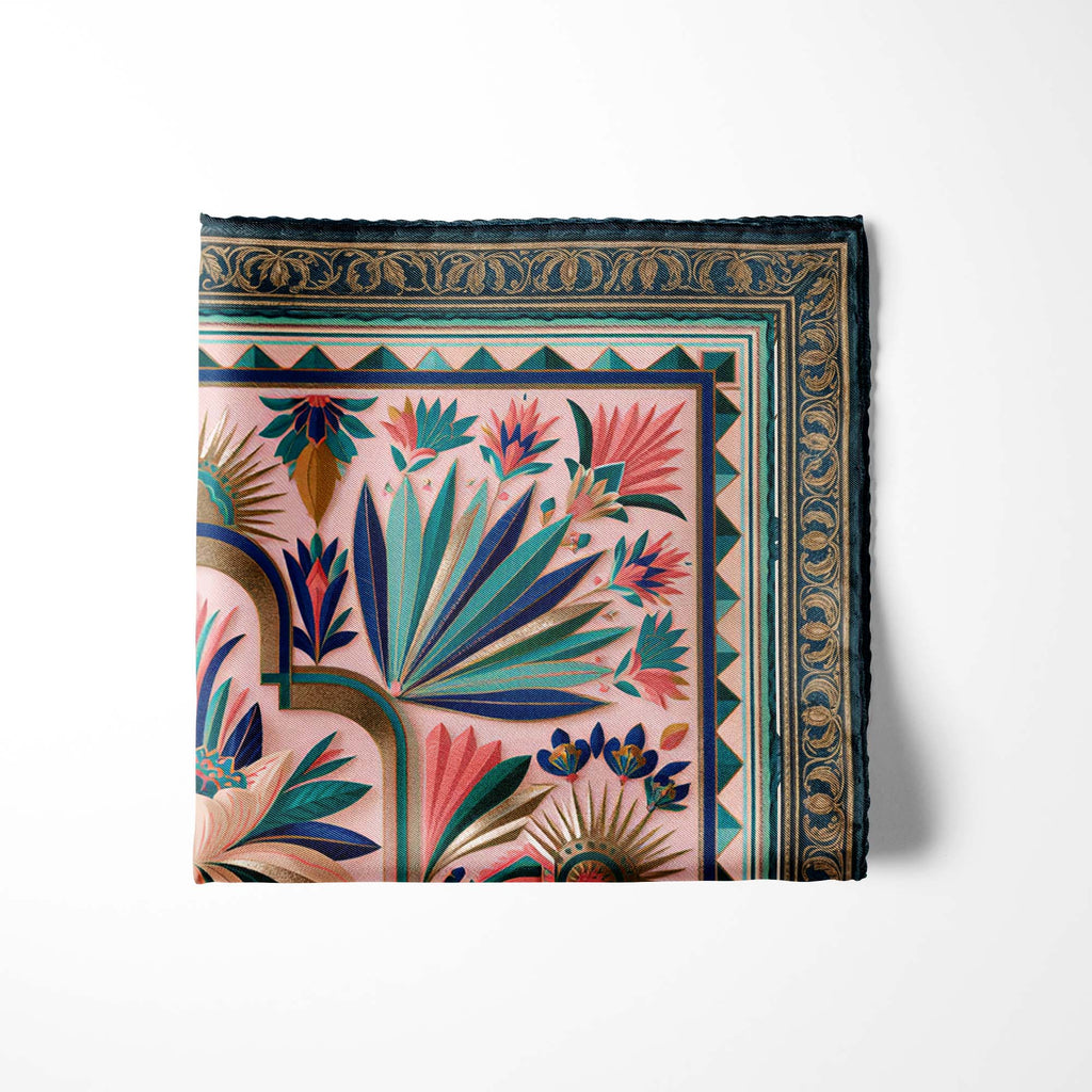 PALMARIA SILK POCKET SQUARE