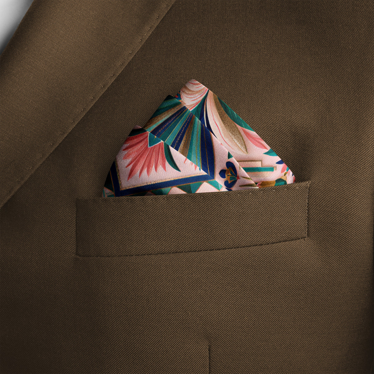 PALMARIA SILK POCKET SQUARE