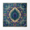 PEACOCK REVERIE SILK POCKET SQUARE