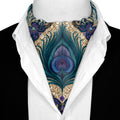 PEACOCK REVERIE SILK ASCOT – PREMIUM COLLECTION