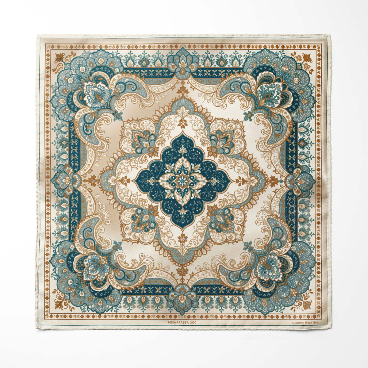 PERSIAN PAISLEY SILK POCKET SQUARE