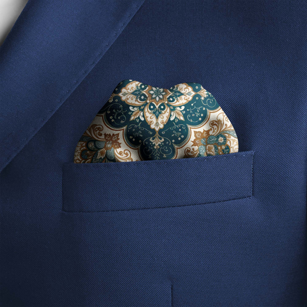 PERSIAN PAISLEY SILK POCKET SQUARE