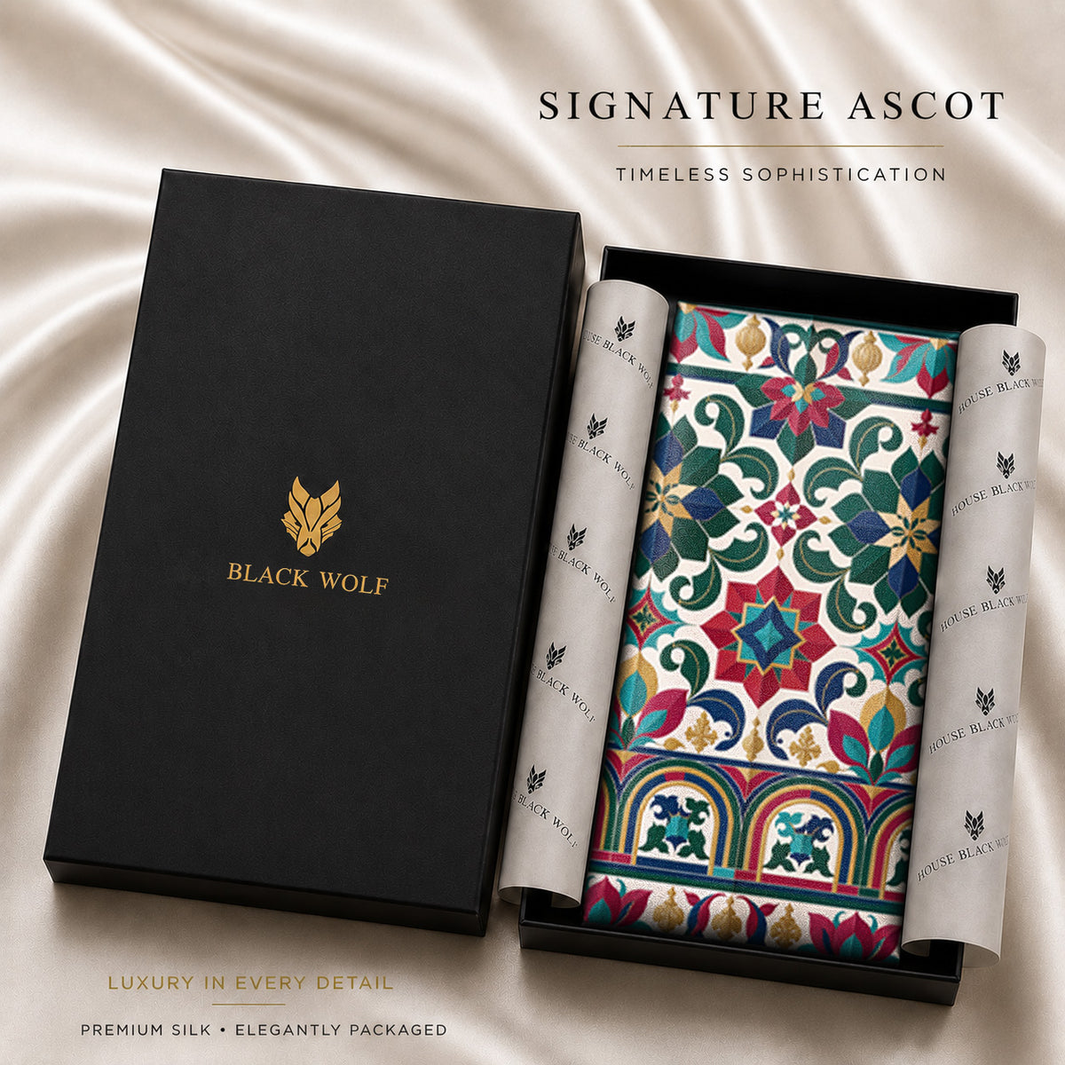 ROYAL ANDALUSIA SILK ASCOT – PREMIUM COLLECTION