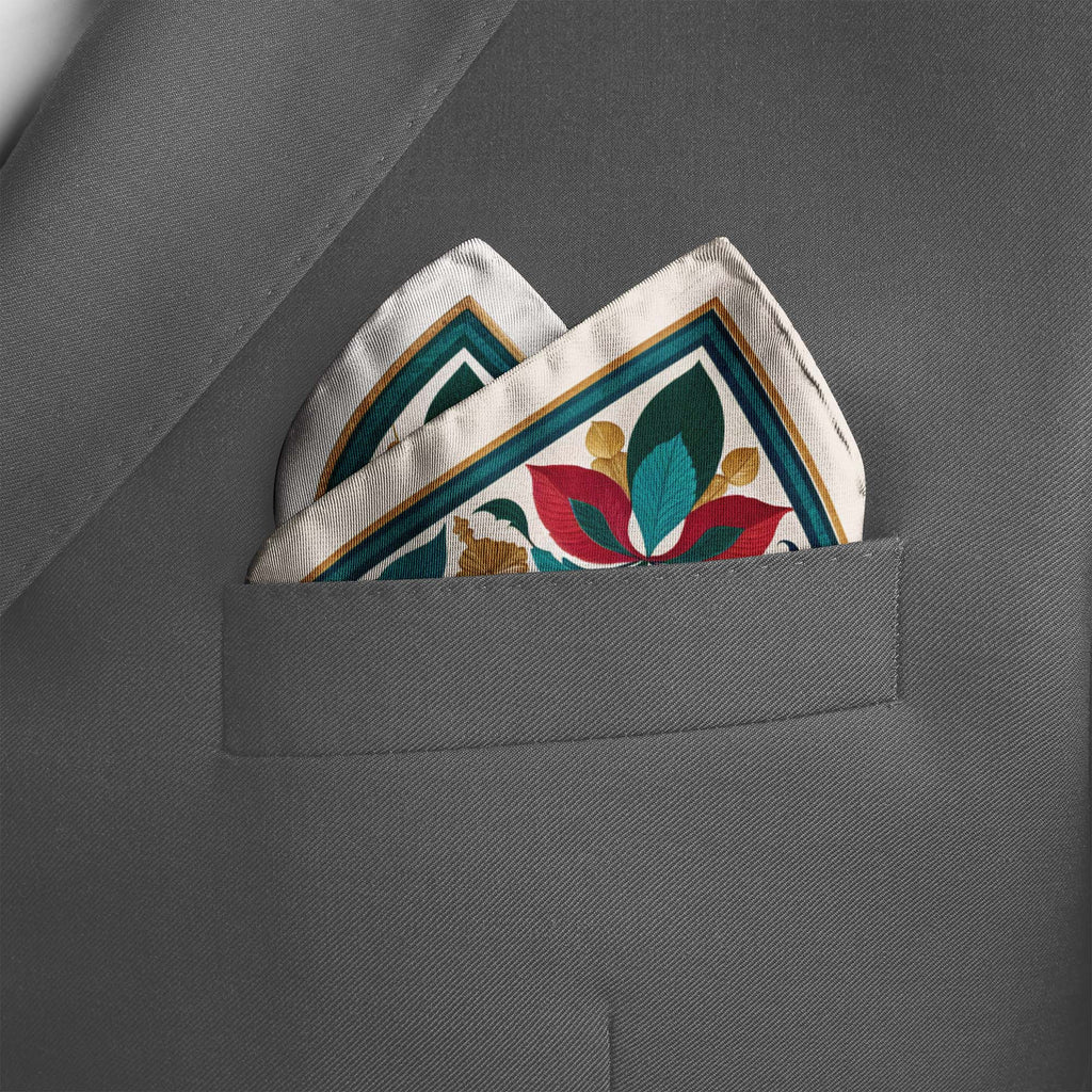 ROYAL ANDALUSIA SILK POCKET SQUARE