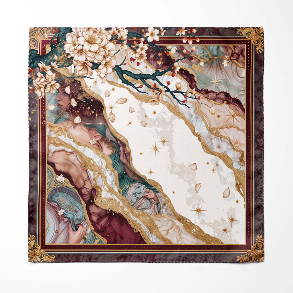 ROYAL MAGNOLIA SILK POCKET SQUARE