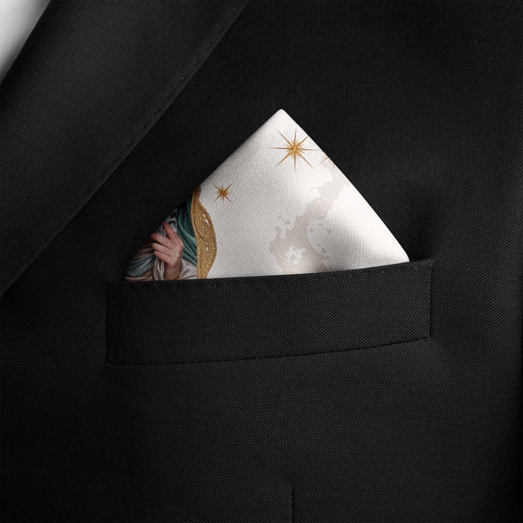 ROYAL MAGNOLIA SILK POCKET SQUARE