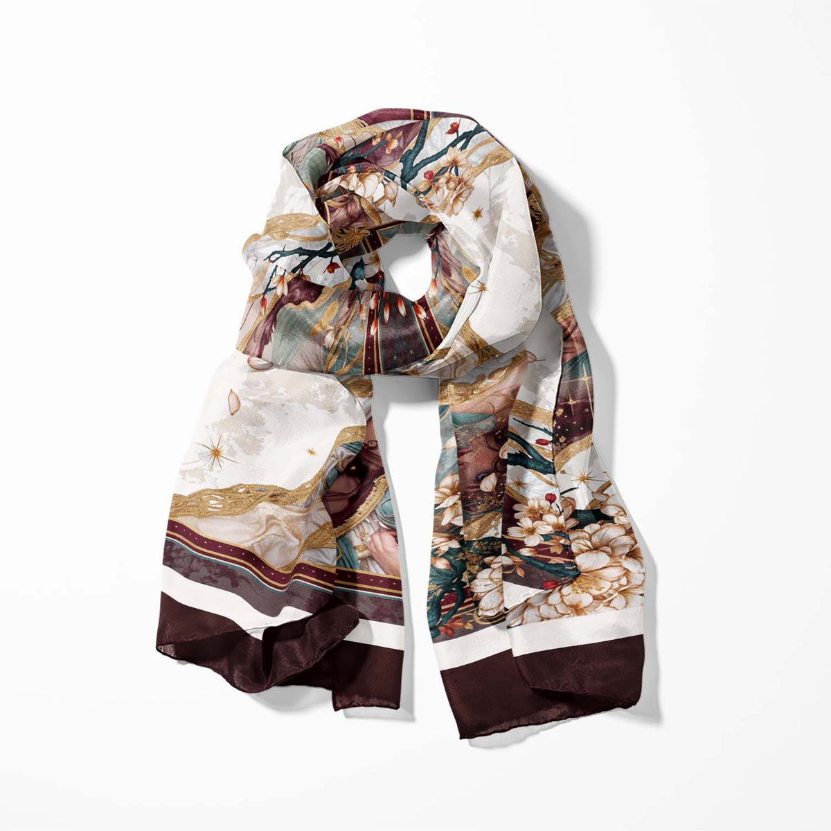 ROYAL MAGNOLIA MEN SCARF - PREMIUM COLLECTION