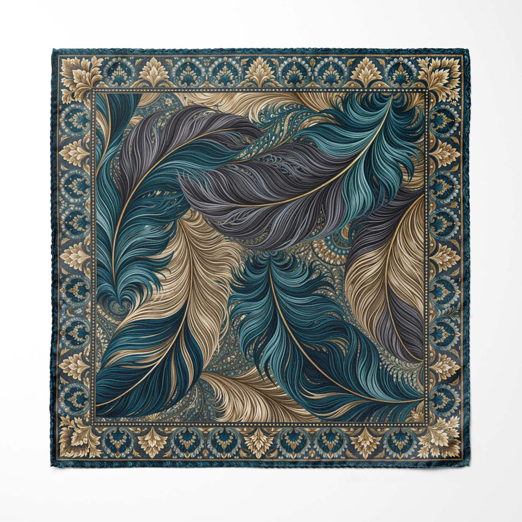 ROYAL PLUME SILK POCKET SQUARE