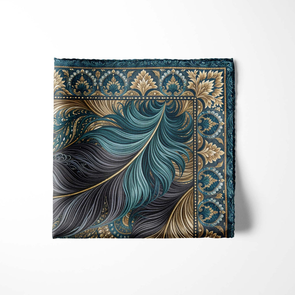 ROYAL PLUME SILK POCKET SQUARE