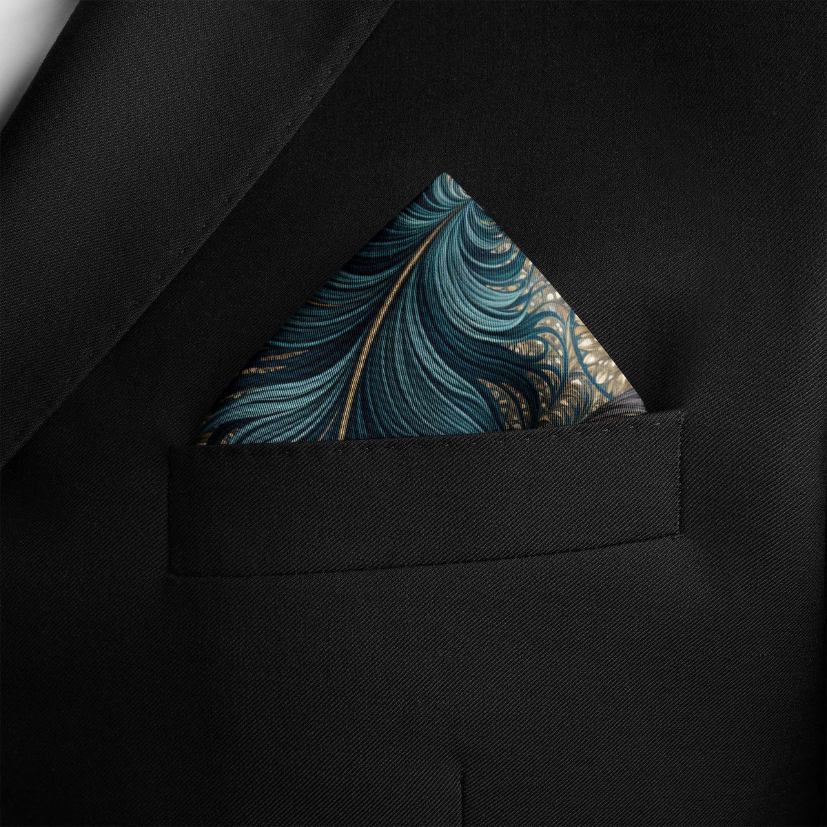 ROYAL PLUME SILK POCKET SQUARE
