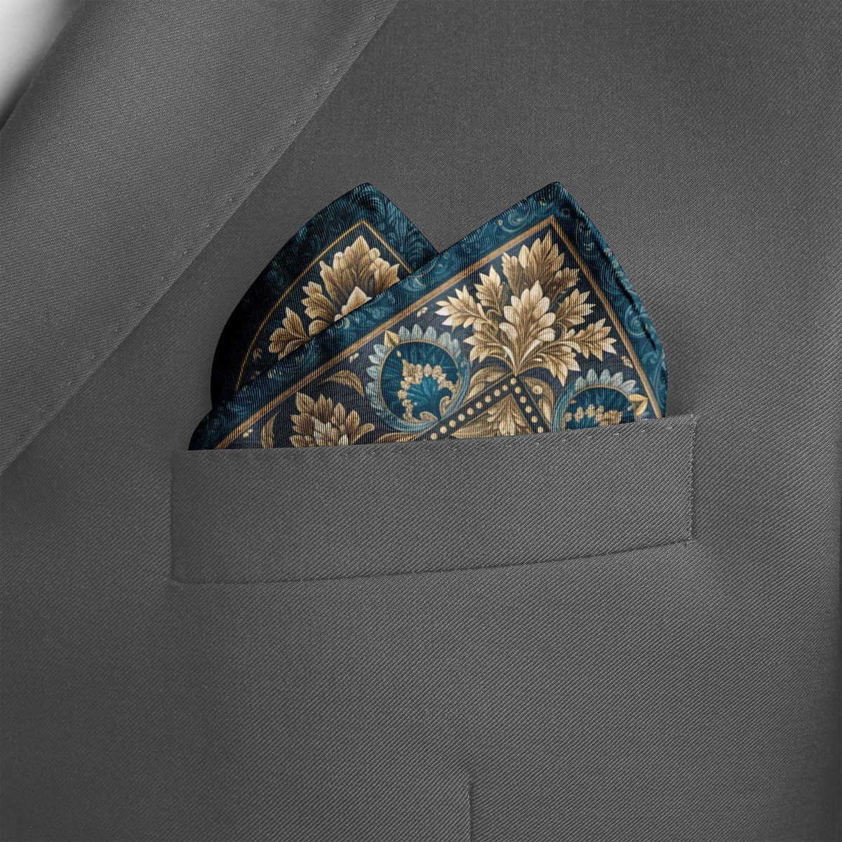 ROYAL PLUME SILK POCKET SQUARE