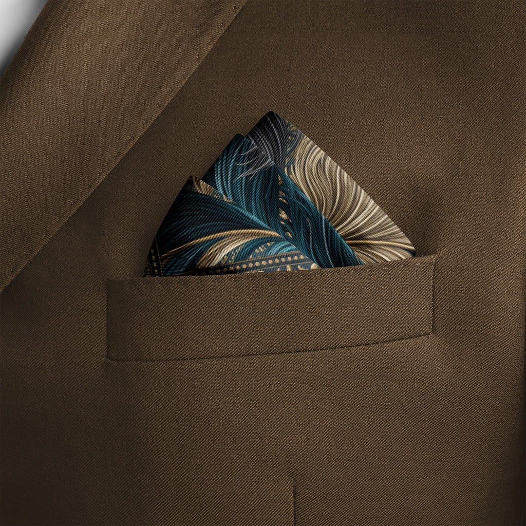 ROYAL PLUME SILK POCKET SQUARE