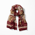 CRIMSON ACANTHUS MEN SCARF - PREMIUM COLLECTION
