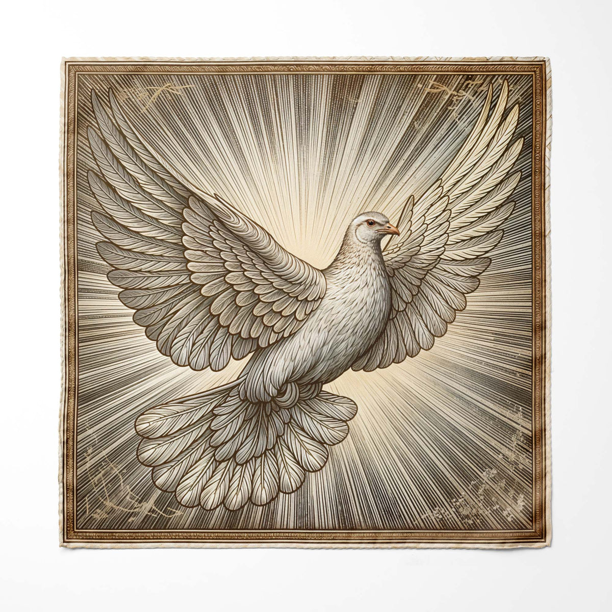 SIGN OF PEACE SILK POCKET SQUARE