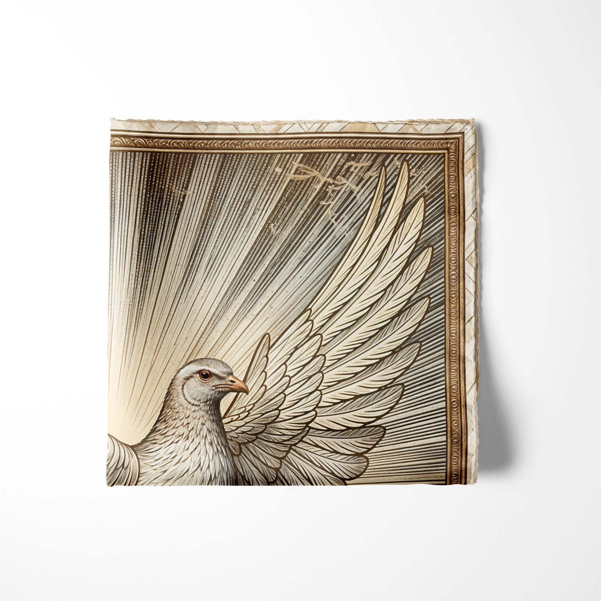 SIGN OF PEACE SILK POCKET SQUARE