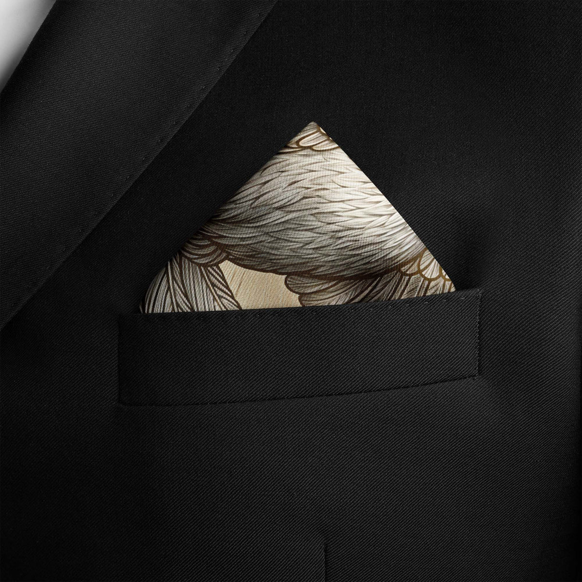 SIGN OF PEACE SILK POCKET SQUARE