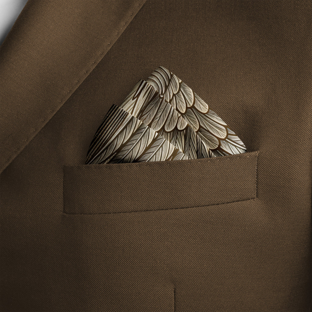 SIGN OF PEACE SILK POCKET SQUARE