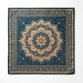 SAPPHIRE MEDALLION SILK POCKET SQUARE