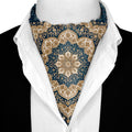 SAPPHIRE MEDALLION SILK ASCOT – PREMIUM COLLECTION