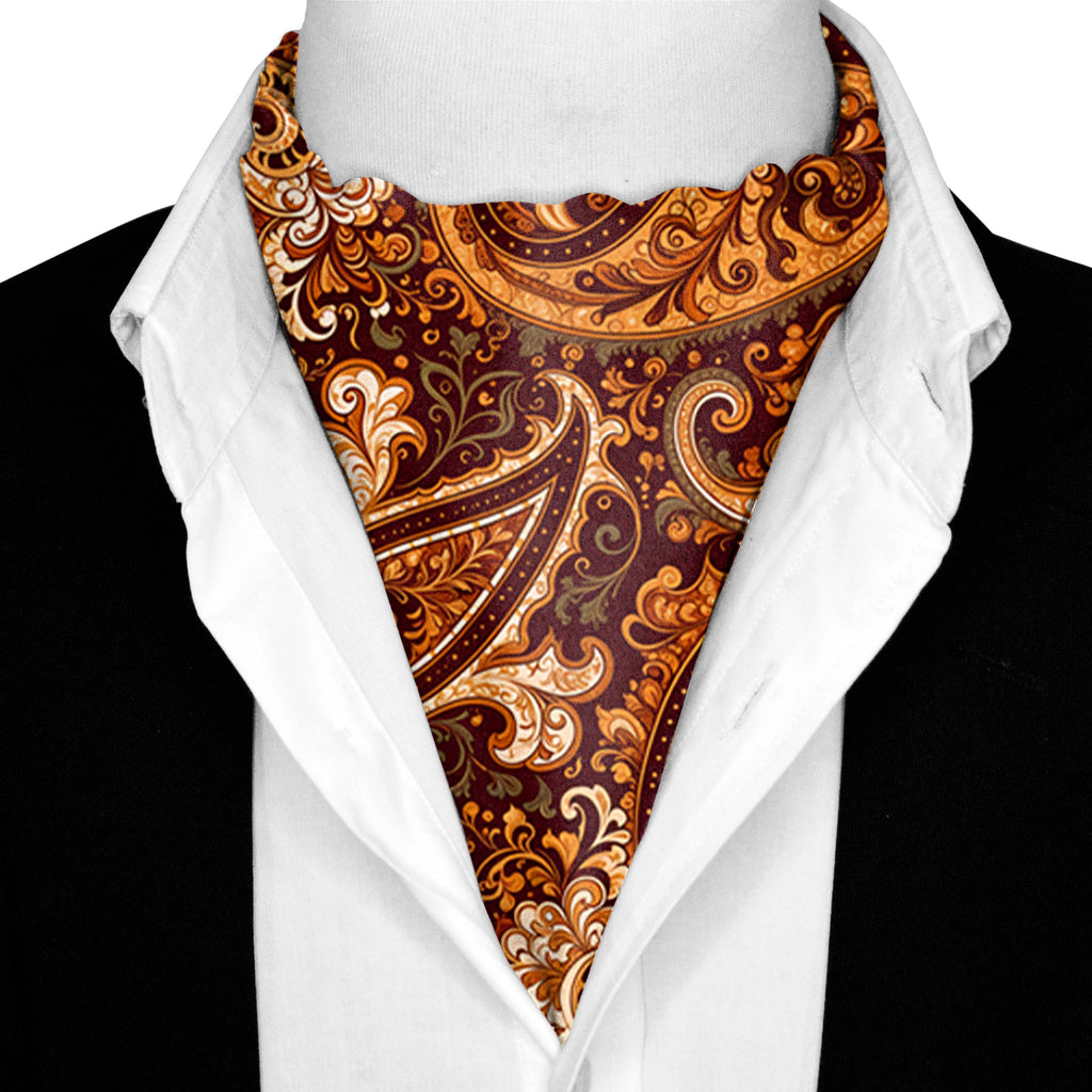 SIENNA PAISLEY SILK ASCOT – PREMIUM COLLECTION