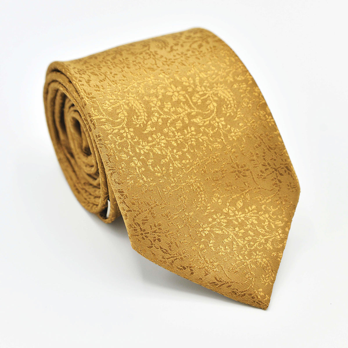 CARAMEL BROWN NECKTIE AND POCKET SQUARE SET