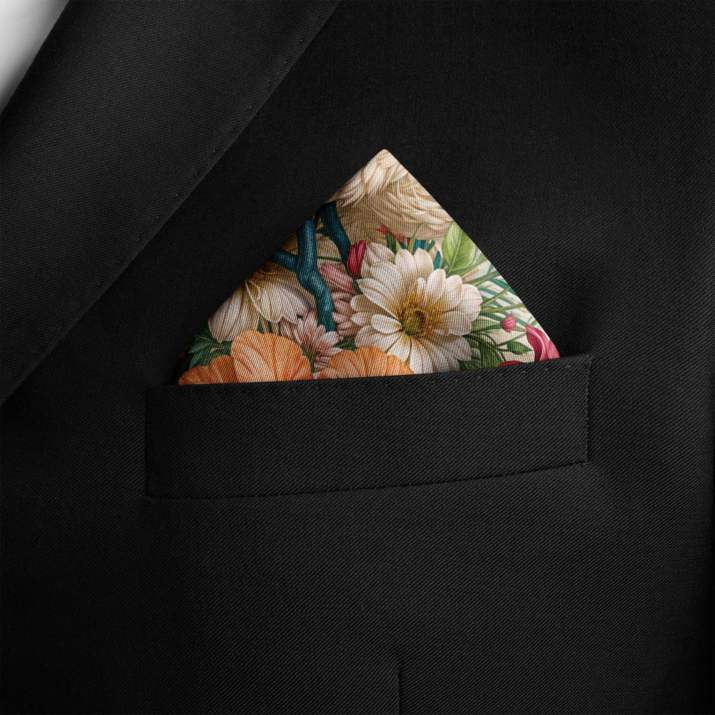 TROPIC SERENADE SILK POCKET SQUARE
