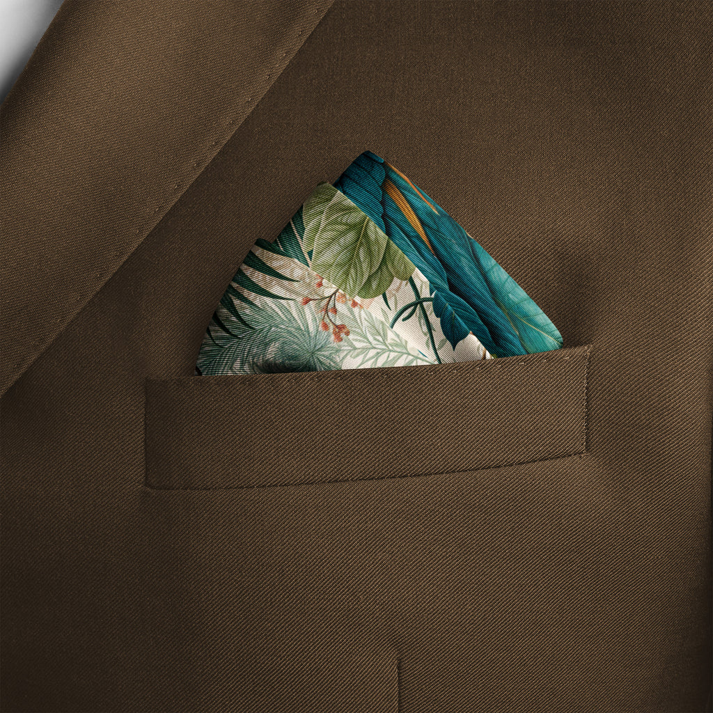 TROPIC SERENADE SILK POCKET SQUARE