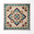 TURQUOISE ROYALE SILK POCKET SQUARE