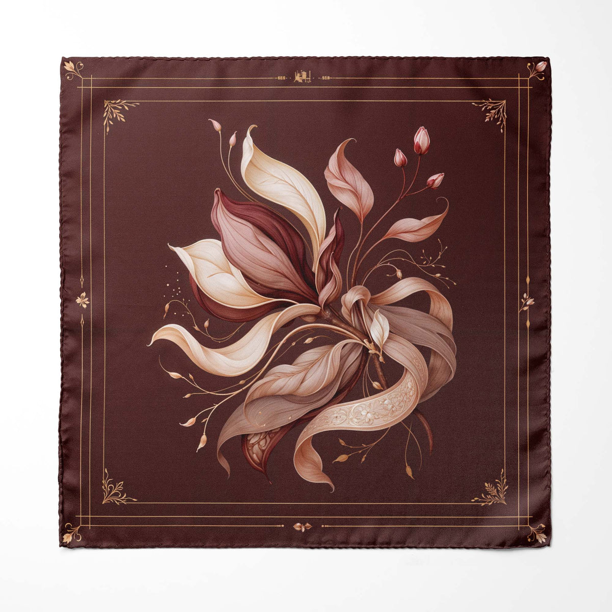 VALVET MAGNOLIA SILK POCKET SQUARE