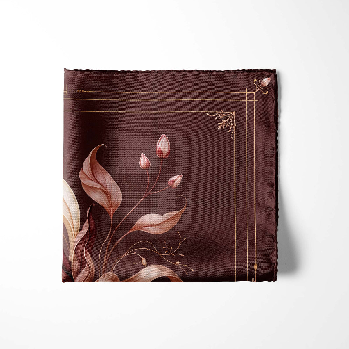 VALVET MAGNOLIA SILK POCKET SQUARE
