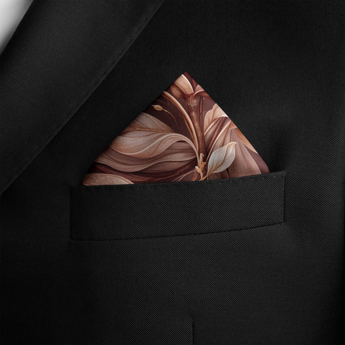 VALVET MAGNOLIA SILK POCKET SQUARE