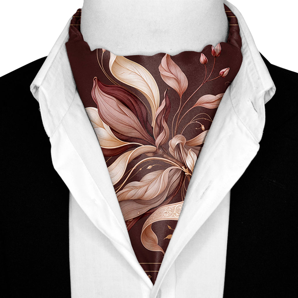 VELVET MAGNOLIA SILK ASCOT – PREMIUM COLLECTION