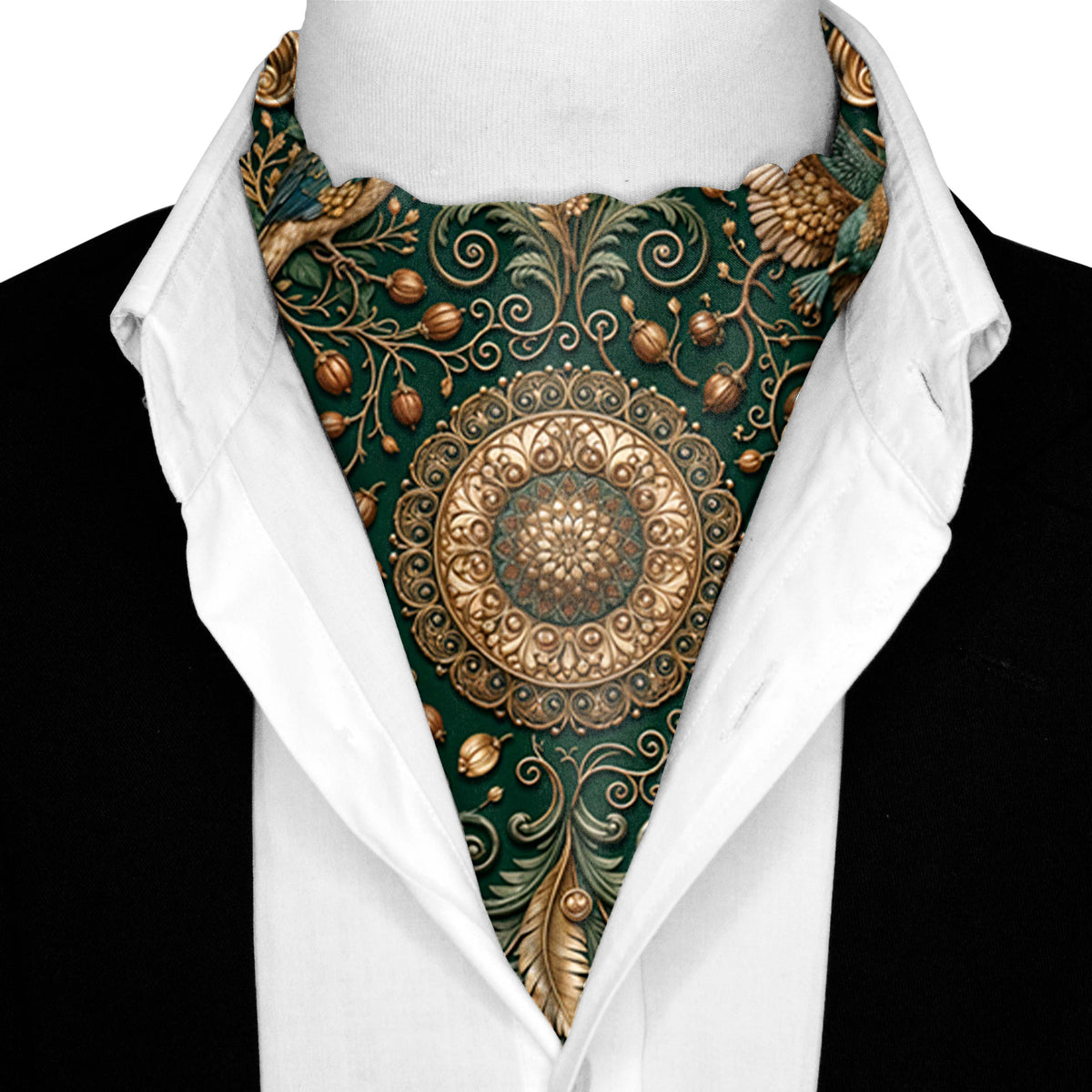 VINTAGE VERSAILLES SILK ASCOT – PREMIUM COLLECTION