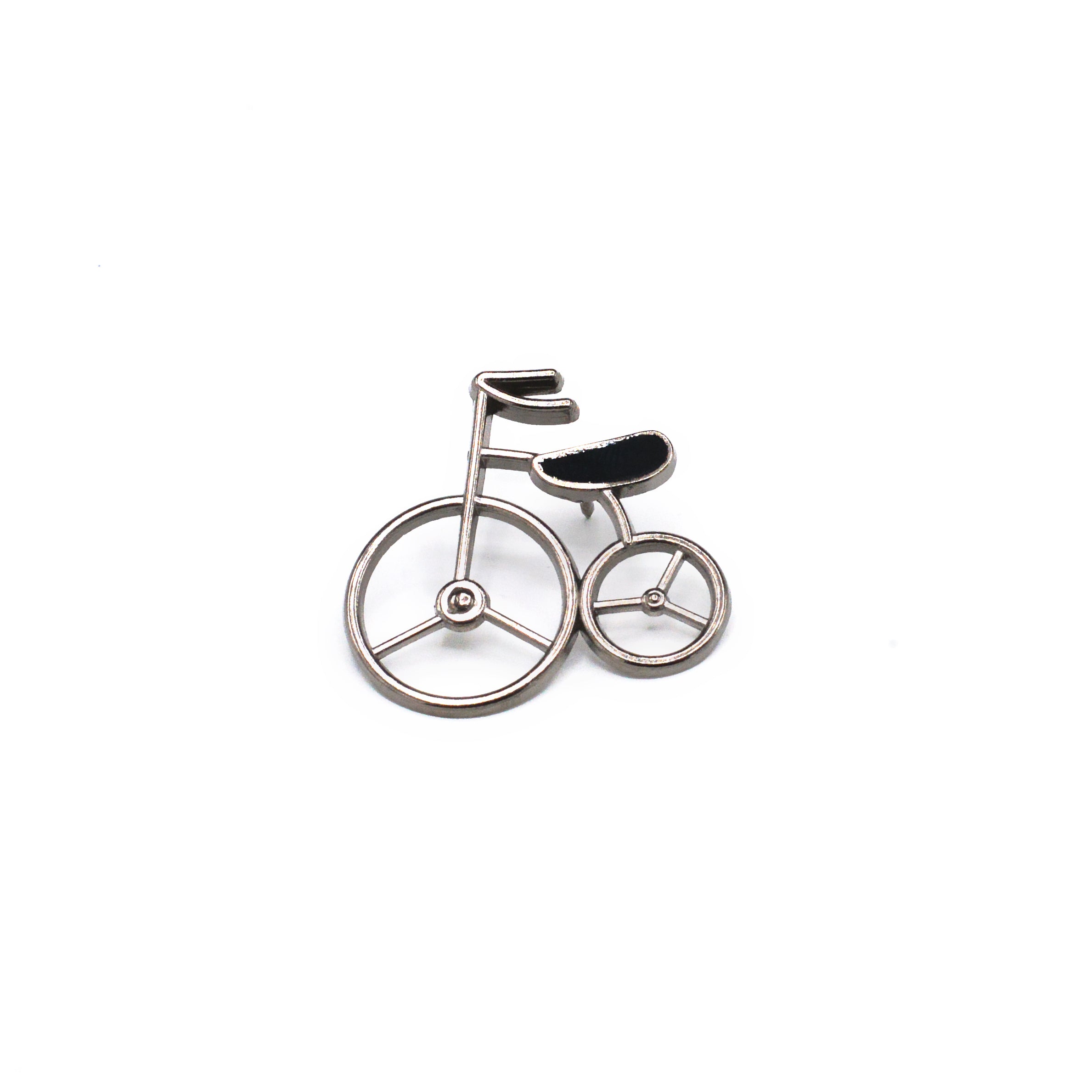 VINTAGE SILVER CYCLE BROOCH