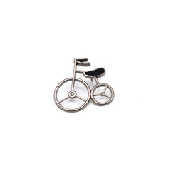 VINTAGE SILVER CYCLE BROOCH