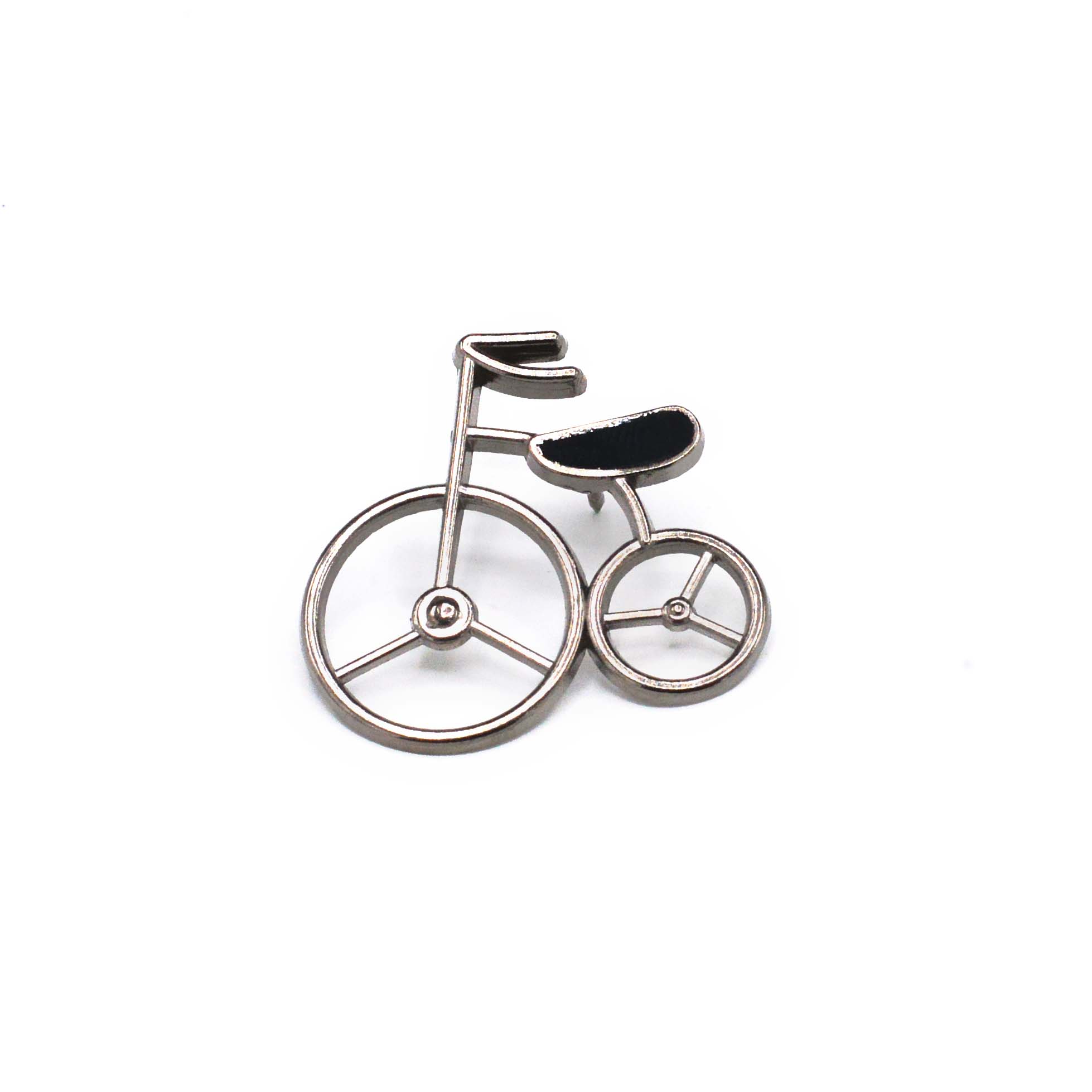 VINTAGE SILVER CYCLE BROOCH