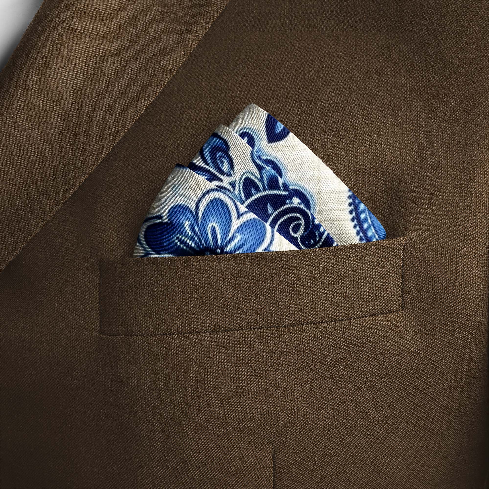 BEATITUDES PAISLEY SILK POCKET SQUARE