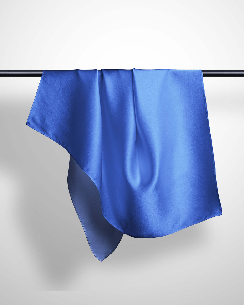 SOLID BLUE SILK WOMEN HIJAB – PREMIUM COLLECTION