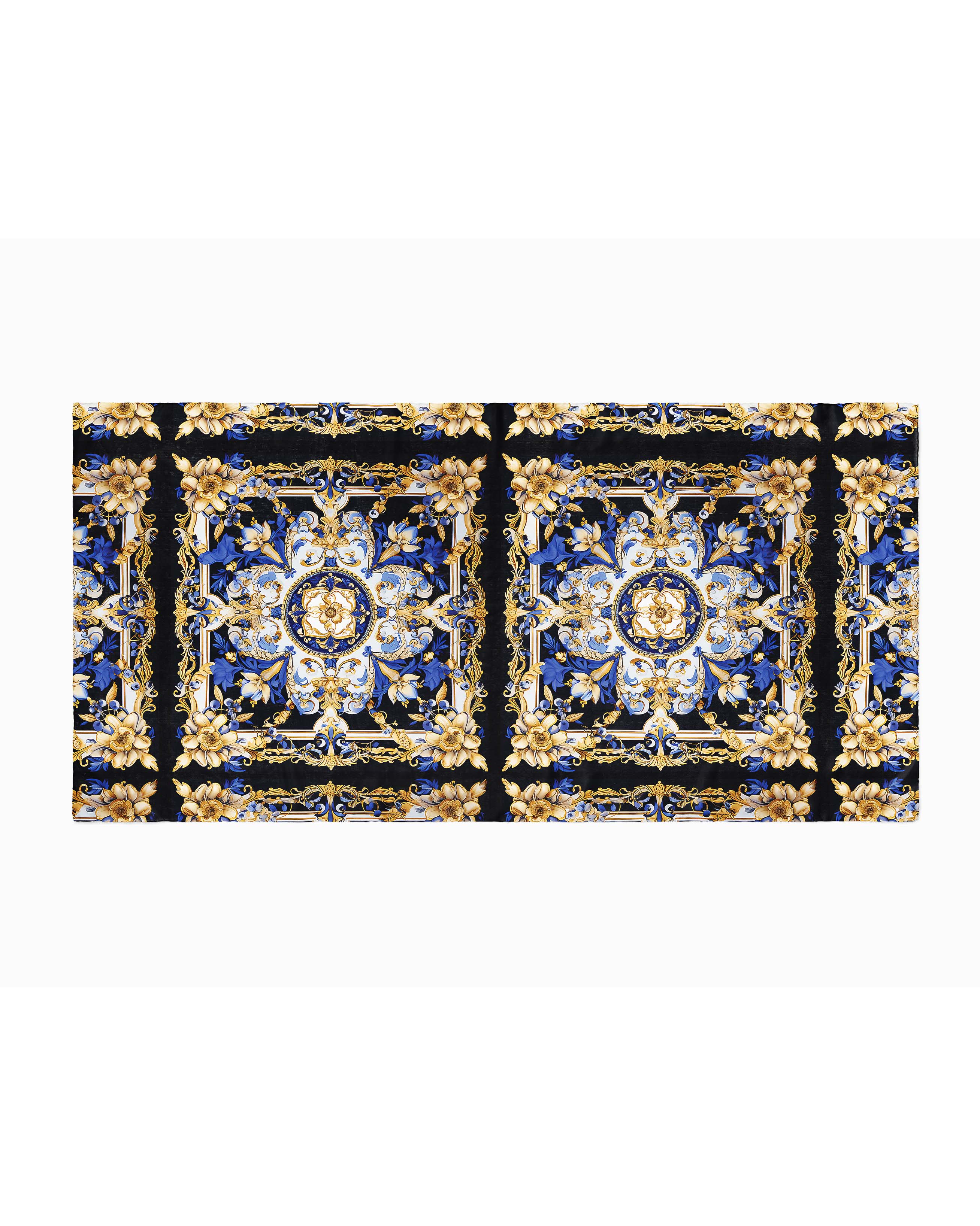 BLUE VINTAGE SILK WOMEN SCARF – PREMIUM COLLECTION