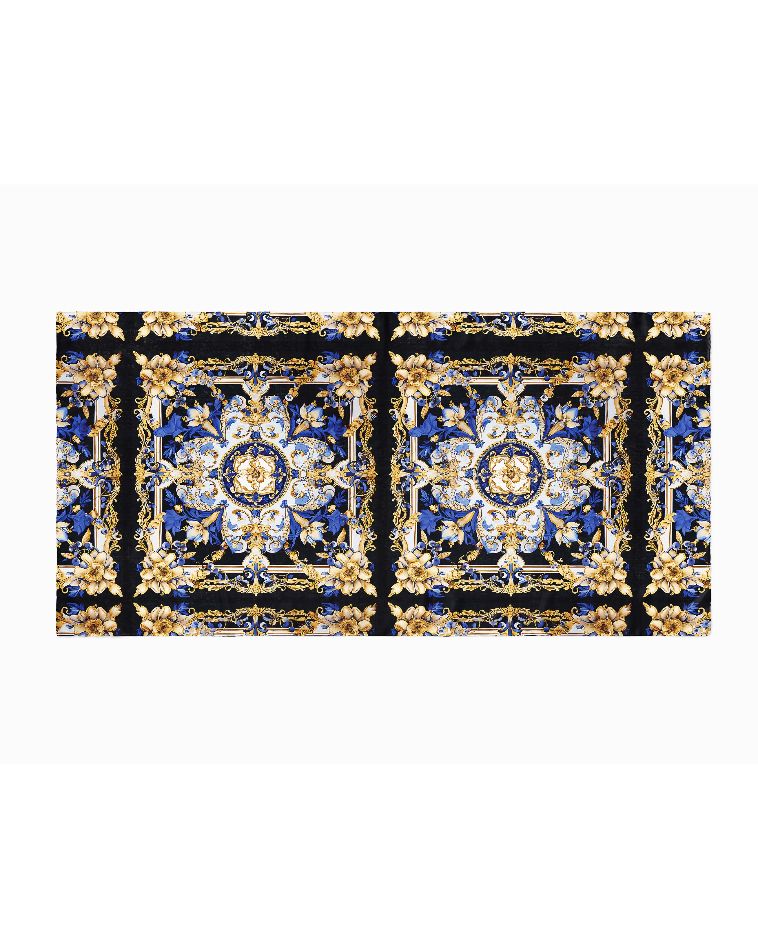 BLUE VINTAGE SILK WOMEN SCARF – PREMIUM COLLECTION